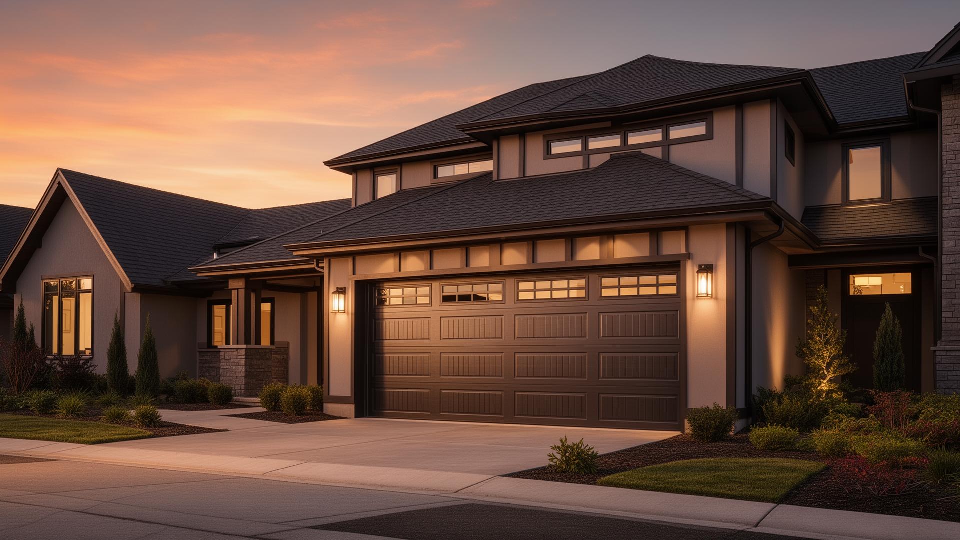 Modern garage door